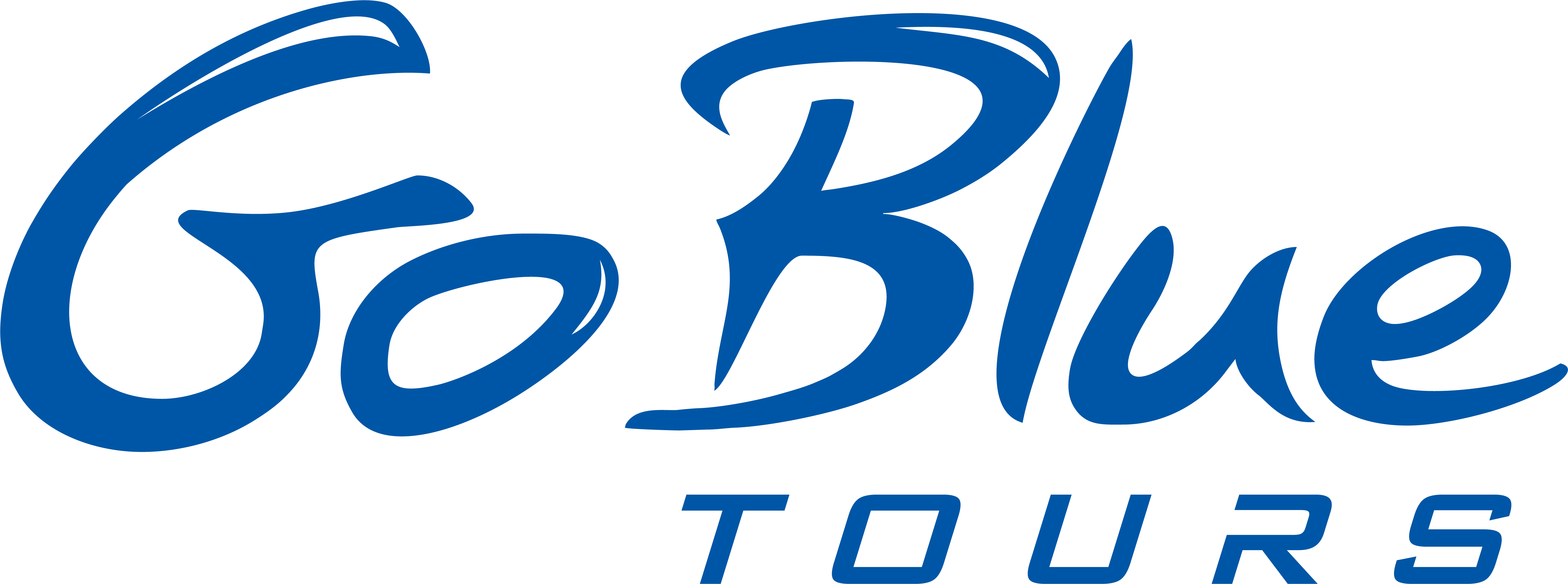 Master Logo all blue background white