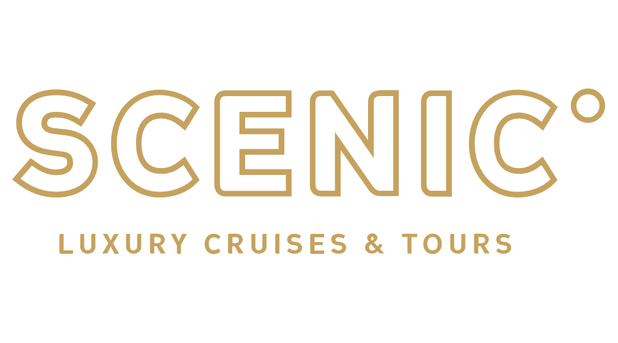 scenic luxury cruises tours vector logo